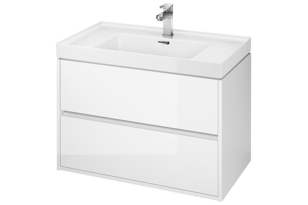 Nábytkový set Cersanit Crea 80, skříňka 80 pod umyvadlo bílá, umyvadlo Crea 80 nábytkové bílé