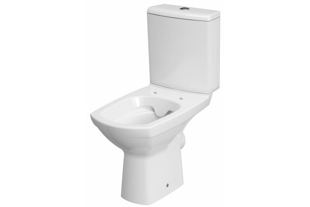 WC mísa Cersanit Carina 480 kombi bílá 010 zadní odpad Clean On nádržka 3/5 bez sedátka, K31-045