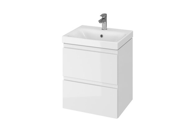 Skříňka Cersanit Moduo 50 s umyvadlem na WC bílá set 973 DSM, S801-230-DSM
