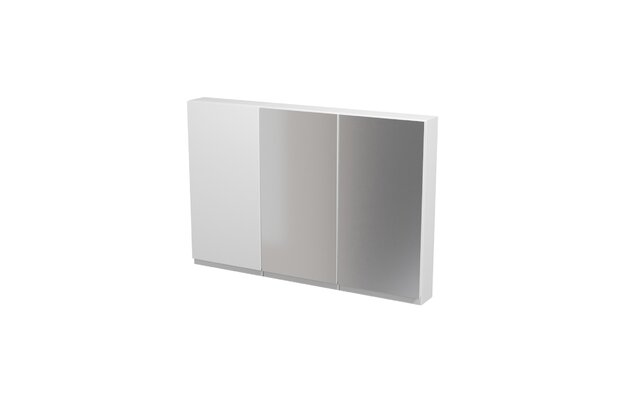 Nábytkový set Cersanit Moduo 120, skříňka 40 zrcadlová závěsná bílá 2x, skříňka 40 závěsná horní bílá,