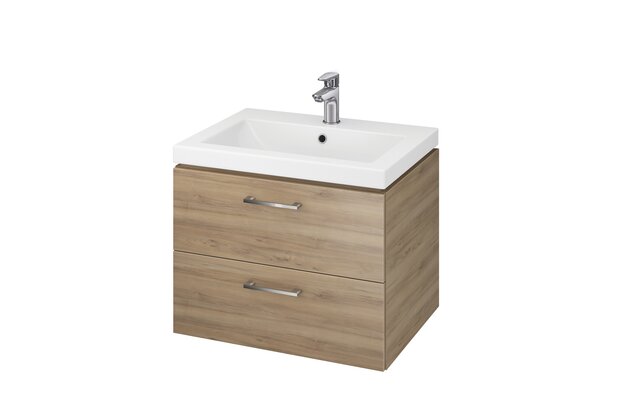 Skříňka Cersanit Lara 60 s umyvadlem Como ořech set 808 DSM, S801-148-DSM
