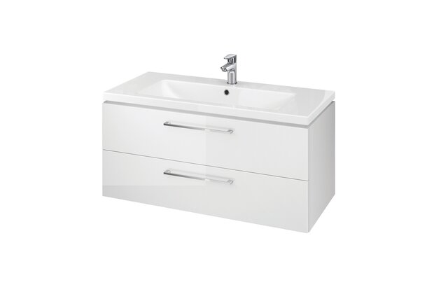 Skříňka Cersanit Lara 100 s umyvadlem Como bílá set 890 DSM, S801-191-DSM