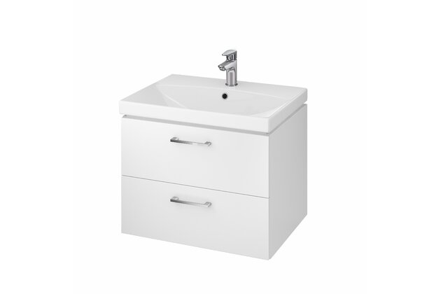 Skříňka Cersanit Lara 60 s umyvadlem City bílá set 802 DSM, S801-142-DSM