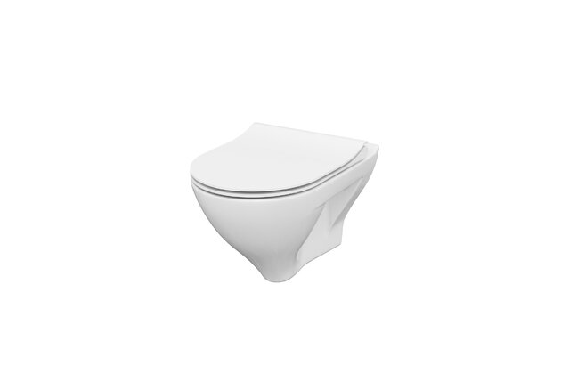 WC mísa Cersanit Mille závěsná bílá Clean On sedátko slim duroplast soft close easy off BOX set B291, S701-453