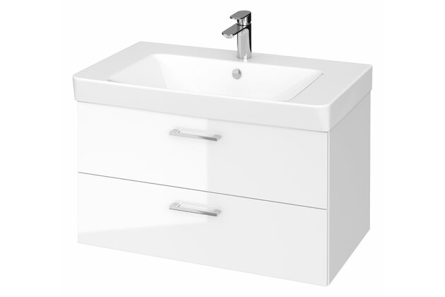 Skříňka Cersanit Lara Mille 80 s umyvadlem bílá set B348 DSM, S801-338-DSM