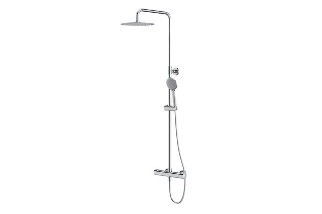 Sprchová souprava Cersanit City sprchová termostatická oválná chrom, S951‑340