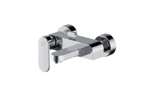 Baterie Cersanit Crea vanová sprchová nástěnná, bez příslušenství, chrom, S951-304