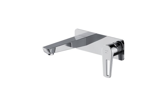 Baterie Cersanit Mille umyvadlová podomítková, s montážním tělesem, s výpustí click-clack, chrom, S951-357