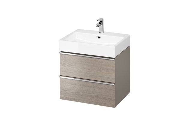 Skříňka Cersanit Virgo 60 pod umyvadlo šedá chrom úchytka, S522-019