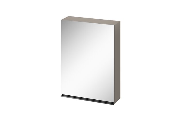 Skříňka Cersanit Virgo 60 zrcadlová šedá černá úchytka, S522-016