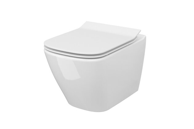 WC mísa Cersanit City závěsná bílá hranatá CleanOn sedátko duroplast softclose easy off set B220, S701-405