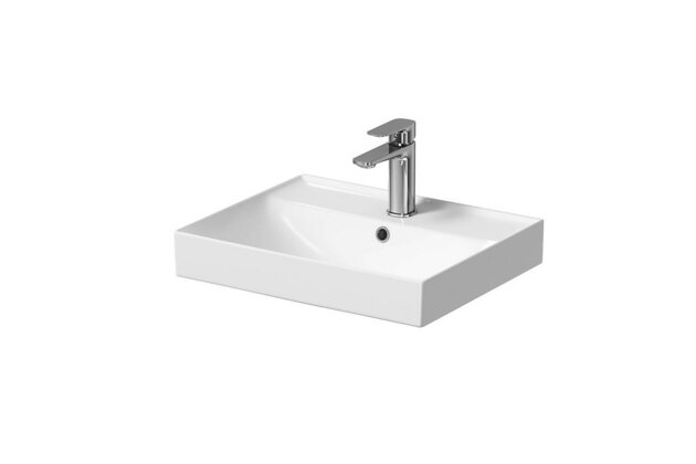Umyvadlo Cersanit Larga 50 nábytkové, s otvorem, s přepadem, bílá, K120-008