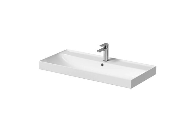 Umyvadlo Cersanit Larga 100 nábytkové, s otvorem, s přepadem, bílá, K120-011