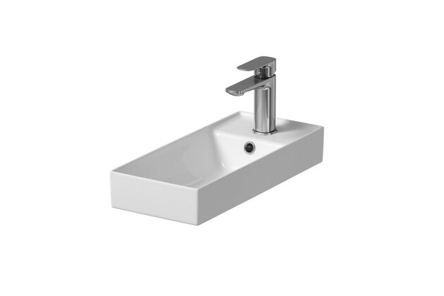 Umyvadlo Cersanit Larga 22x50 nábytkové, s otvorem, s přepadem, bílá, K677-005