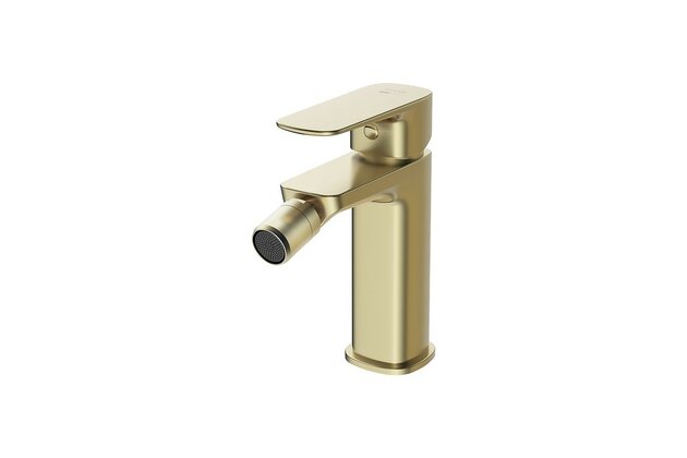 Baterie Cersanit Larga bidetová stojánková, s příslušenstvím, bez výpusti, zlatá mat, S951-381