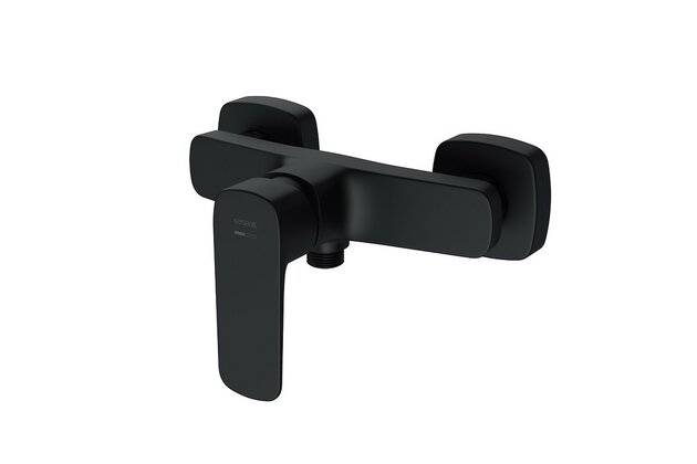 Baterie Cersanit Larga sprchová nástěnná, bez příslušenství, černá, S951-382