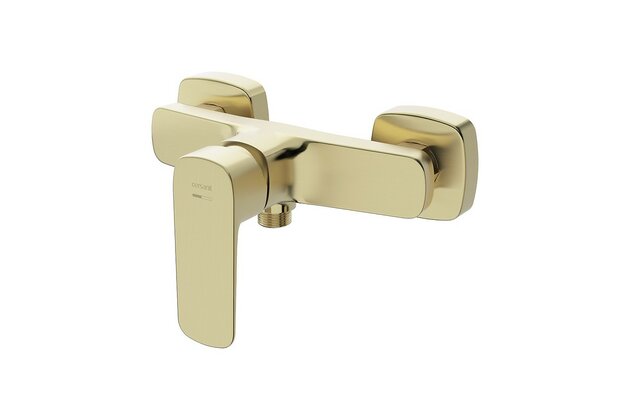 Baterie Cersanit Larga sprchová nástěnná, bez příslušenství, zlatá mat, S951-384