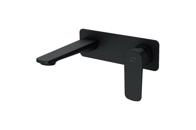 Baterie Cersanit Larga umyvadlová podomítková, s montážním tělesem, bez výpusti, černá, S951-385