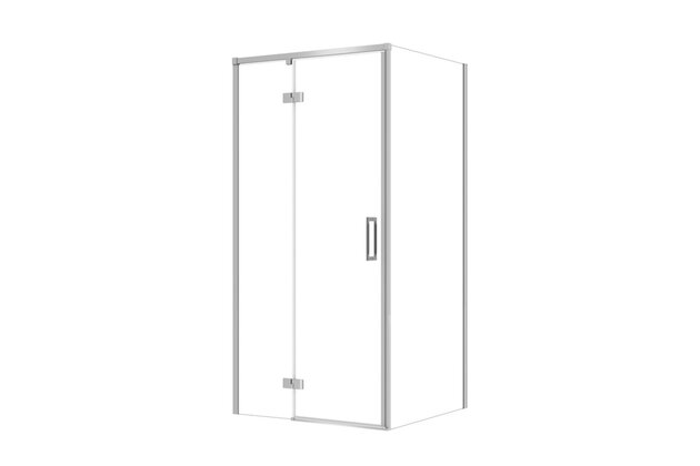 Sprchový kout Cersanit Larga 100x90x195 obdélníkový chrom s panty levý, set C112, S601-312