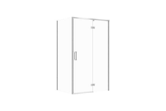 Sprchový kout Cersanit Larga 120x80x195 obdélníkový chrom s panty pravý, set C118, S601-318
