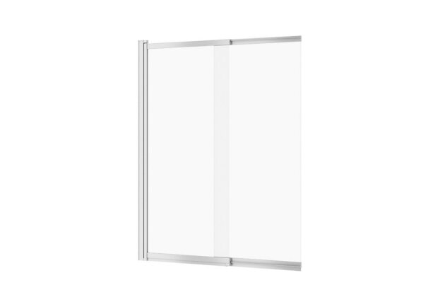 Vanová zástěna Cersanit Larga dvoukřídlá 140x115 chrom, S932-141