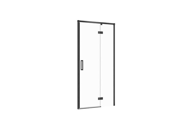 Sprchové dveře Cersanit Larga 100×195 černé s panty pravé, S932-125