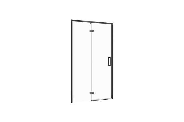 Sprchové dveře Cersanit Larga 120×195 černé s panty levé, S932-130