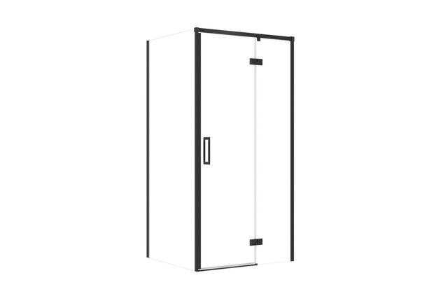 Sprchový kout Cersanit Larga 100x80x195 obdélníkový černý s panty pravý, set C111, S601-311