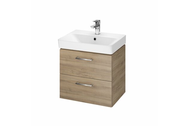 Skříňka Cersanit Lara Mille 50 s umyvadlem ořech set B283 DSM, S801-322-DSM