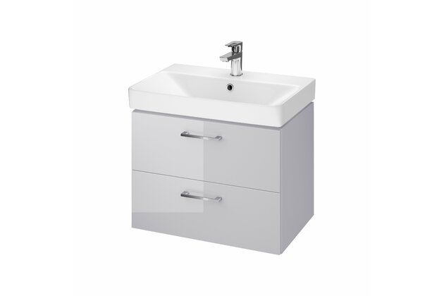 Skříňka Cersanit Lara Mille 60 s umyvadlem šedá slim set B278 DSM, S801-317-DSM