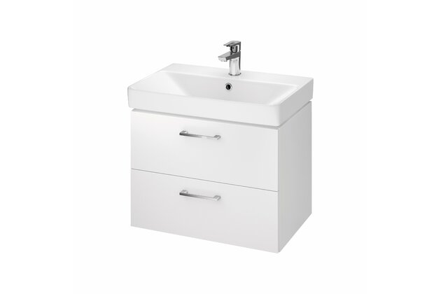 Skříňka Cersanit Lara Mille 60 s umyvadlem bílá slim set B279 DSM, S801-318-DSM