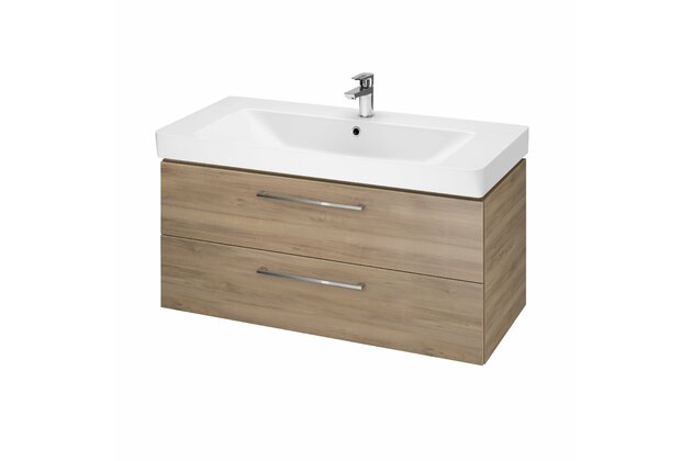 Skříňka Cersanit Lara Mille 100 s umyvadlem ořech set B308 DSM, S801-331-DSM