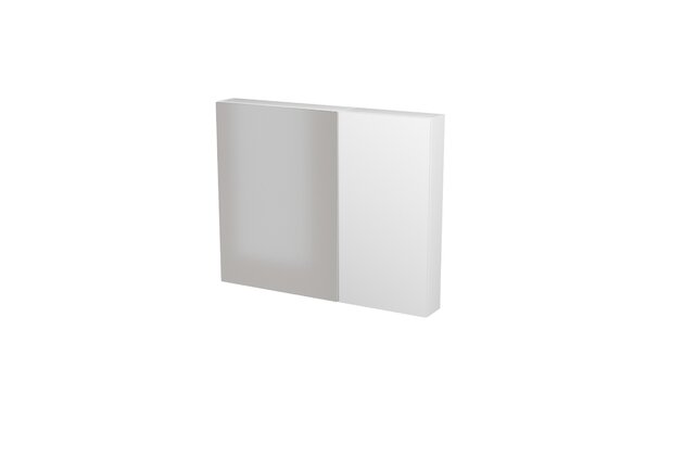 Nábytkový set Cersanit City 100, skříňka 60 zrcadlová bílá, skříňka 40 závěsná horní s dvířky bílá.