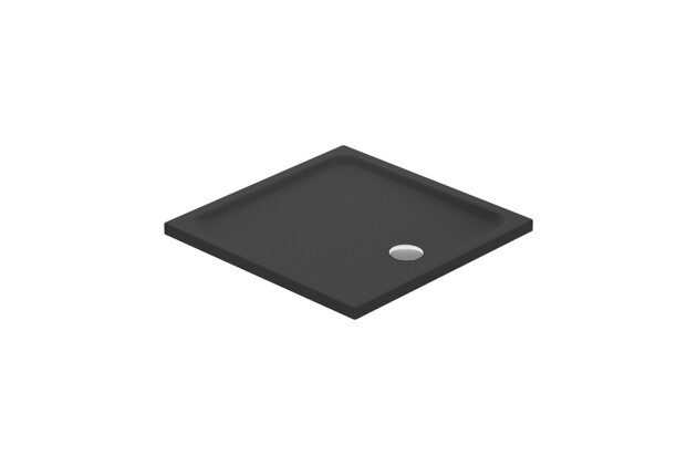 Sprchová vanička Cersanit Tako 90x90x4 černá matná čtvercová, S204‑030