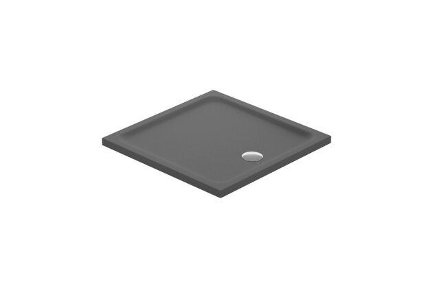 Sprchová vanička Cersanit Tako 90x90x4 šedá matná čtvercová, S204‑035