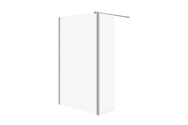 Sprchový kout Cersanit Mille 123x50x200 walk-in pohyblivá stěna chrom set B794, S601-181