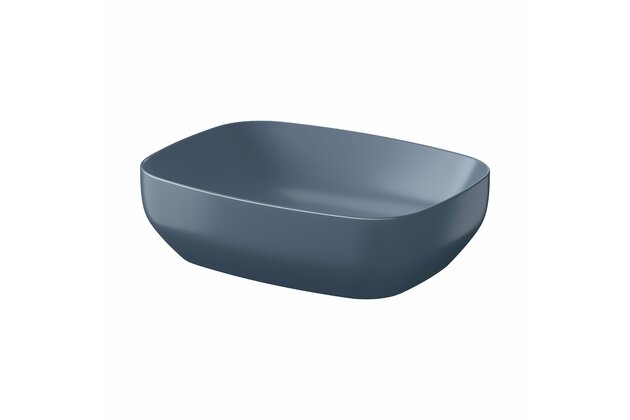 Umyvadlo Cersanit Larga 50 na desku modré matné obdélníkové, K677-067