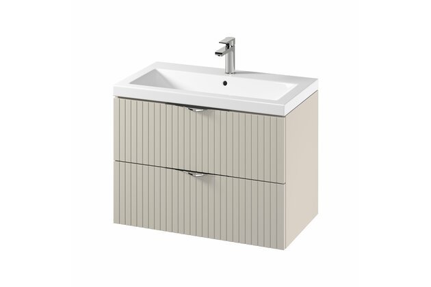 Skříňka Cersanit Tirso 80 s umyvadlem kašmír mat set C146, S801-543