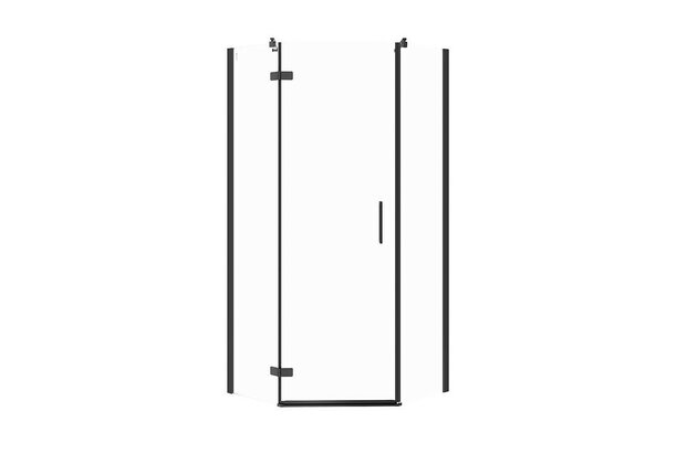 Sprchový kout Cersanit Jota 90x90x195 čiré sklo černý levý, S160-016