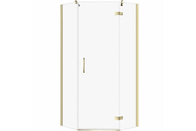 Sprchový kout Cersanit Jota 80x80x195 čiré sklo zlatý pravý, S160-017