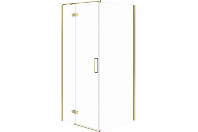 Sprchový kout Cersanit Jota 80x80x195 čiré sklo zlatý levý, S160-023