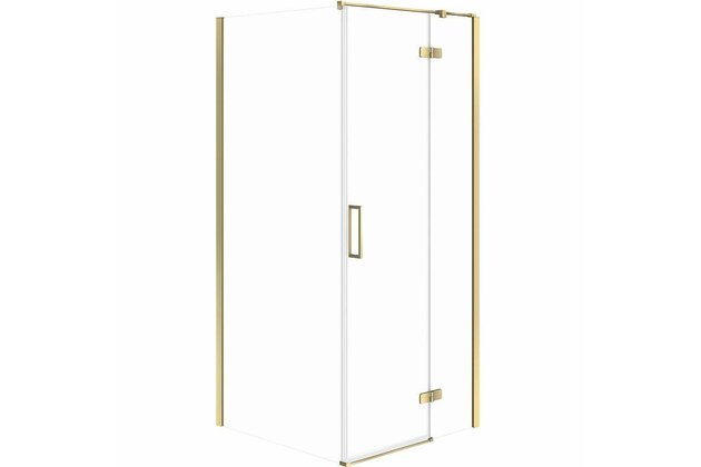 Sprchový kout Cersanit Jota 80x80x195 čiré sklo zlatý pravý, S160-024