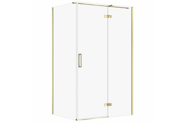 Sprchový kout Cersanit Jota 90x120x195 čiré sklo zlatý pravý, S160-029