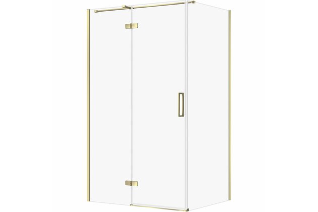 Sprchový kout Cersanit Jota 90x120x195 čiré sklo zlatý levý, S160-030