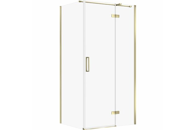 Sprchový kout Cersanit Jota 80x100x195 čiré sklo zlatý pravý, S160-035