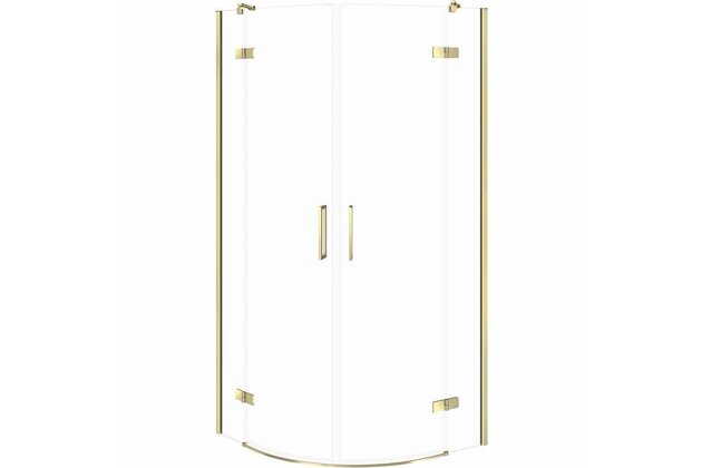 Sprchový kout Cersanit Jota 80x80x195 čiré sklo zlatý, S160-042