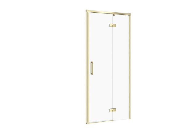 Sprchové dveře Cersanit Larga 80x195 matné zlaté s panty pravé, S164-061