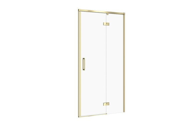 Sprchové dveře Cersanit Larga 90×195 matné zlaté s panty pravé, S164-062