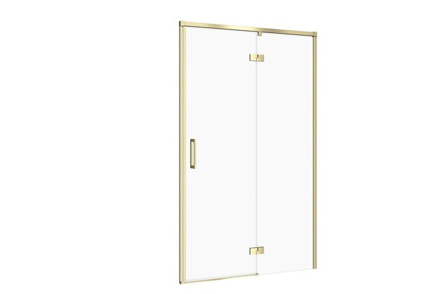 Sprchové dveře Cersanit Larga 120×195 matné zlaté s panty pravé, S164-064