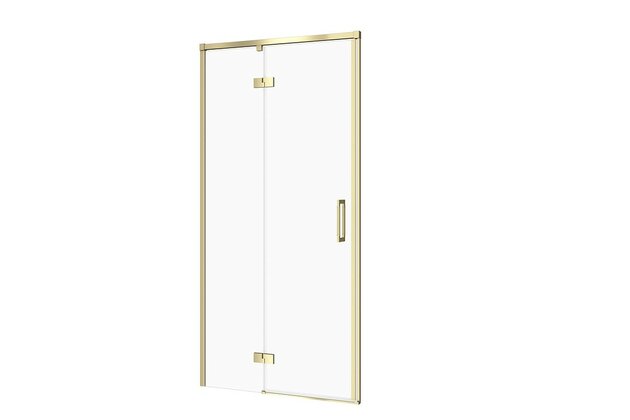 Sprchové dveře Cersanit Larga 90×195 matné zlaté s panty levé, S164-066